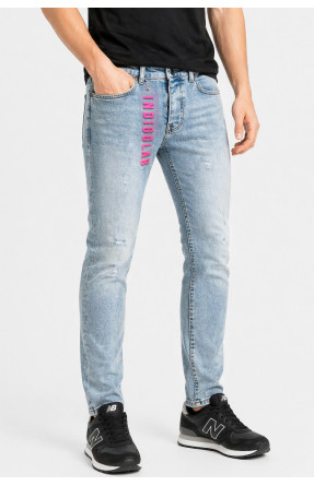 Джинси чоловічі однотонні світло-синього кольору 4230 213350C
