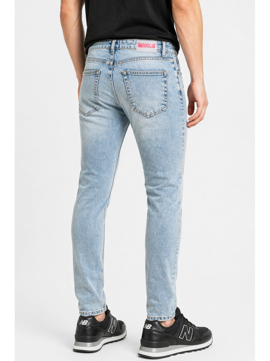 Джинси чоловічі однотонні світло-синього кольору 4230 213350C
