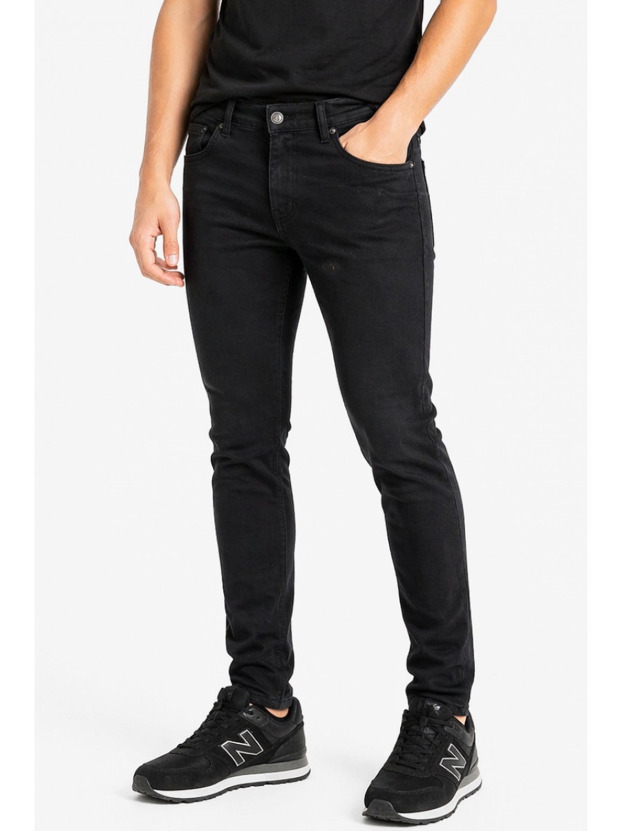 Джинси чоловічі однотонні чорного кольору 4299 213351C