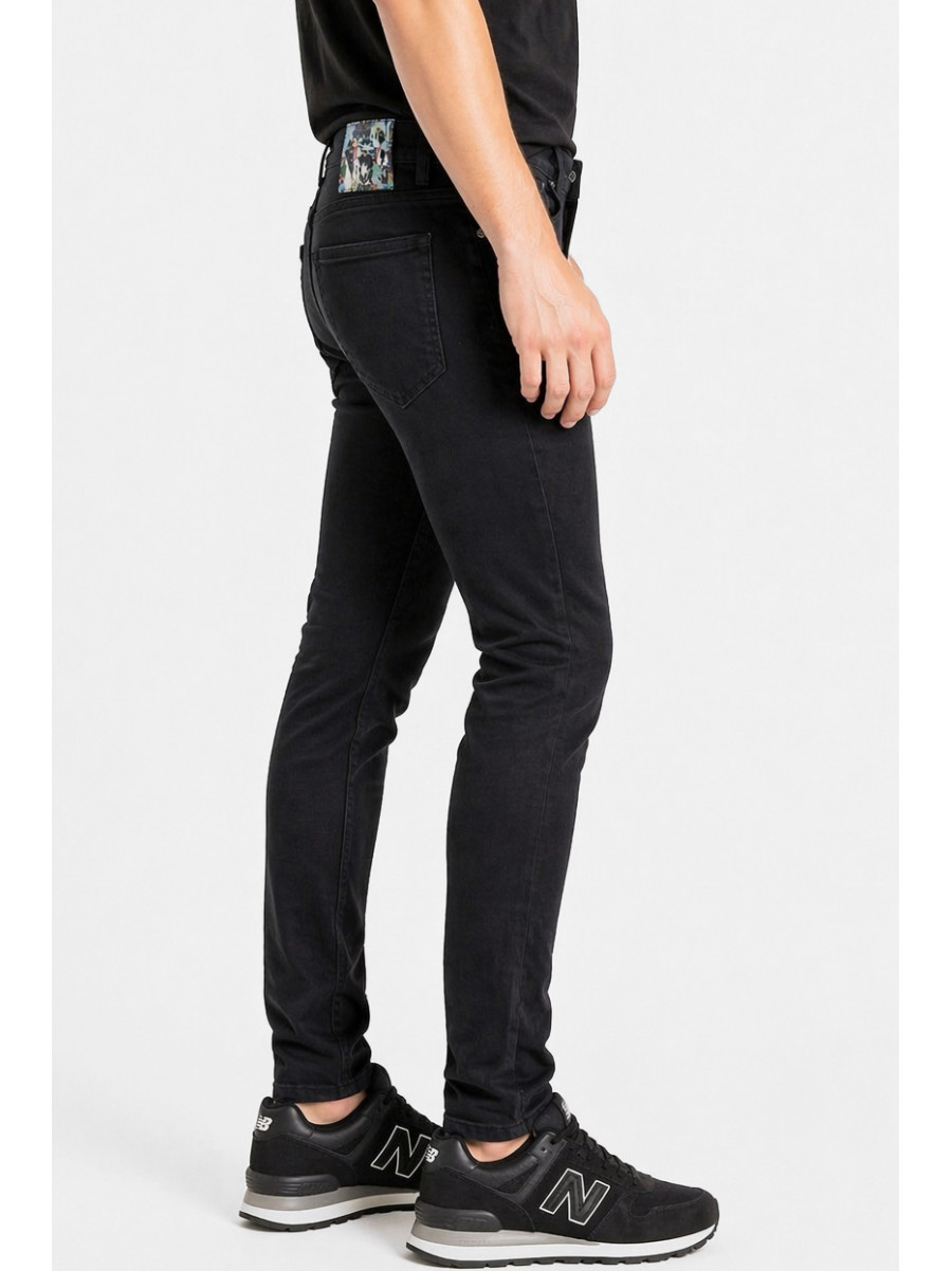 Джинси чоловічі однотонні чорного кольору 4299 213351C