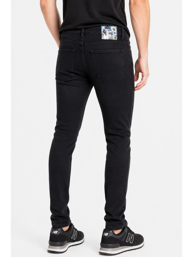 Джинси чоловічі однотонні чорного кольору 4299 213351C