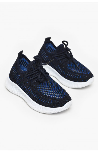 Кроссовки детские темно-синего цвета Уценка 22-200 213352C