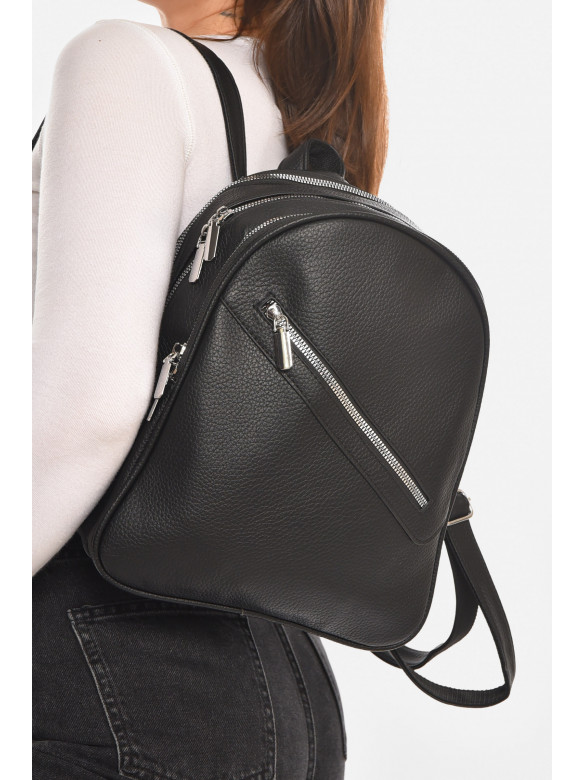Рюкзак женский из экокожи черного цвета 6791 213362C