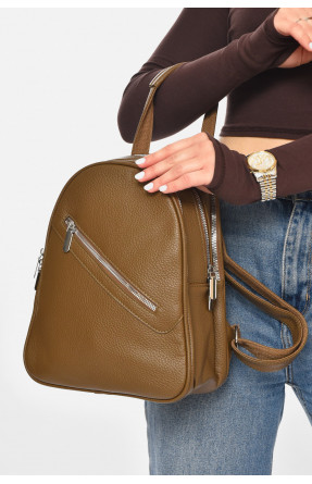 Рюкзак женский из экокожи цвета хаки 6791 213363C