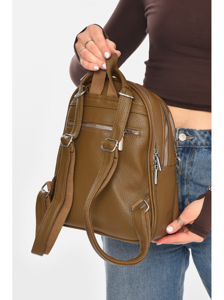 Рюкзак женский из экокожи цвета хаки 6791 213363C
