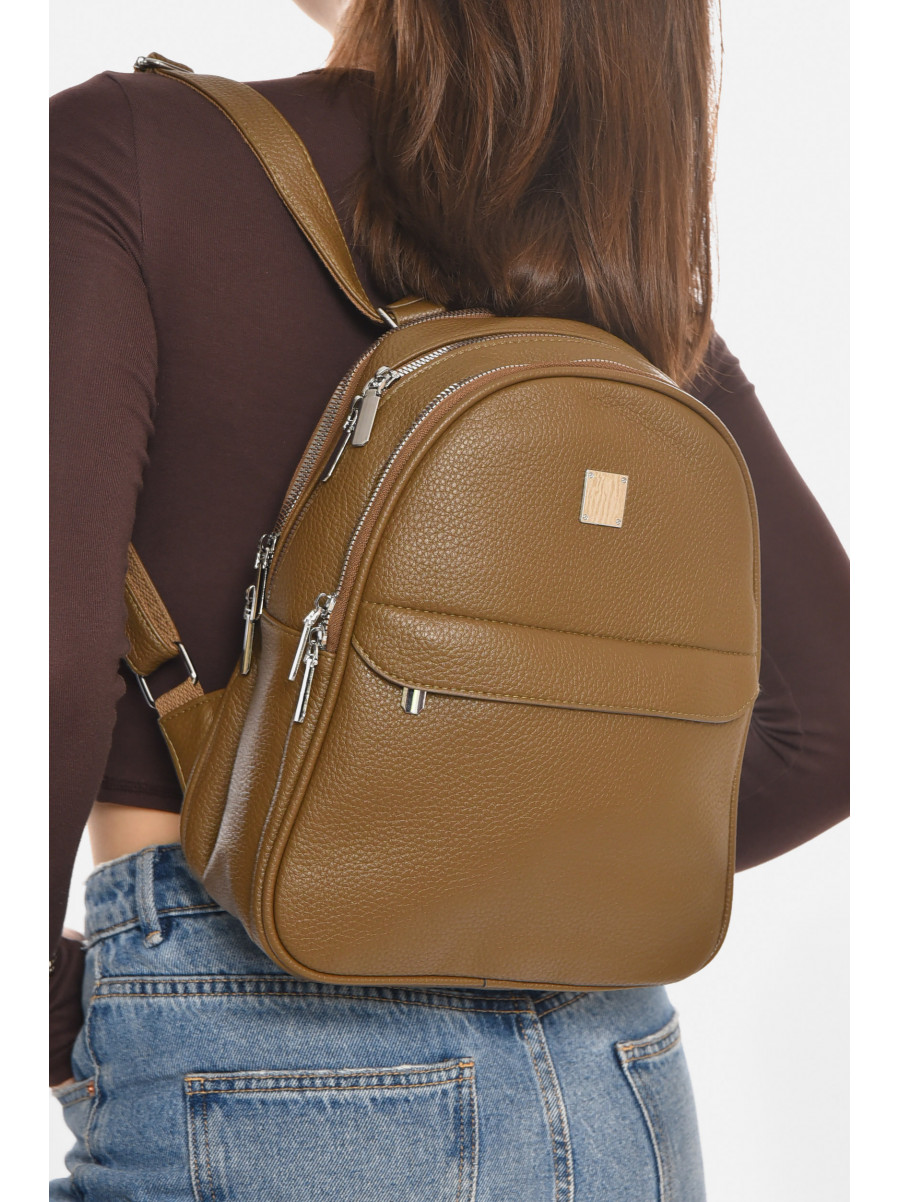 Рюкзак женский из экокожи цвета хаки 6795 213367C