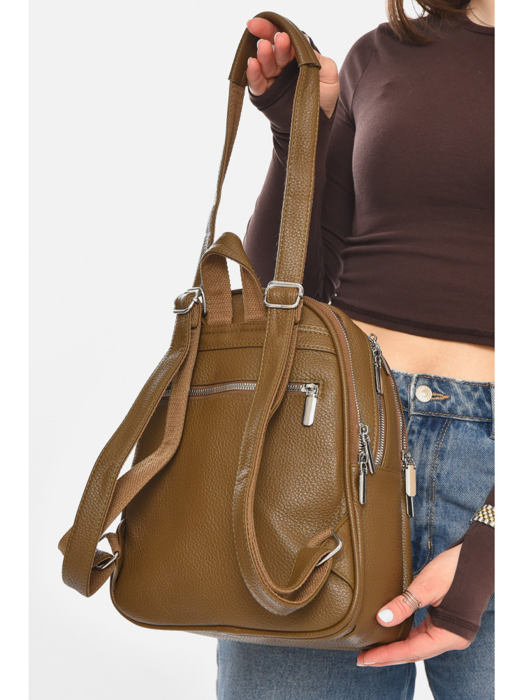 Рюкзак женский из экокожи цвета хаки 6795 213367C