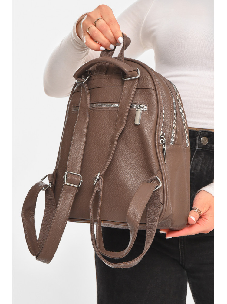 Рюкзак женский из экокожи коричневого цвета 6793 213369C