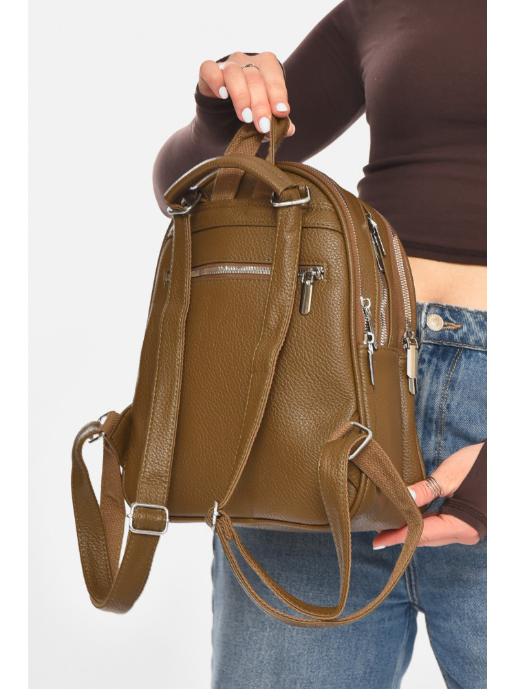 Рюкзак женский из экокожи цвета хаки 6793 213370C