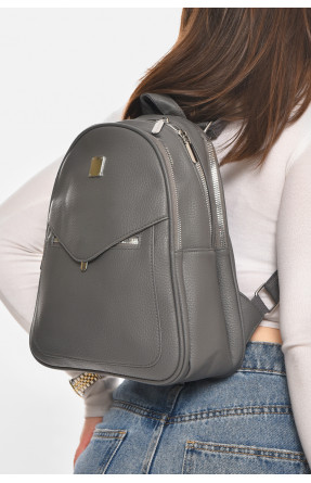 Рюкзак женский из экокожи серого цвета 6793 213373C