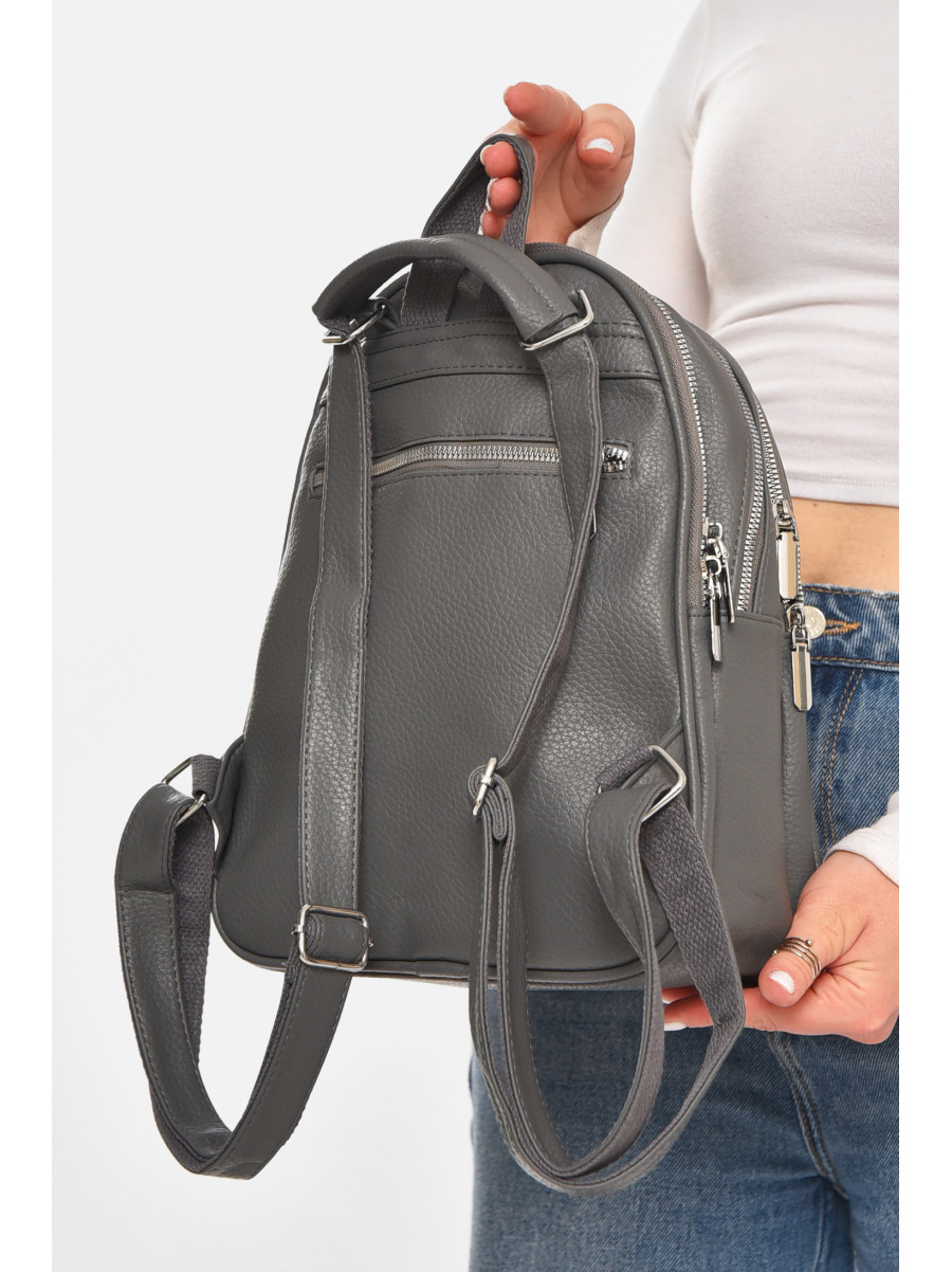 Рюкзак женский из экокожи серого цвета 6793 213373C