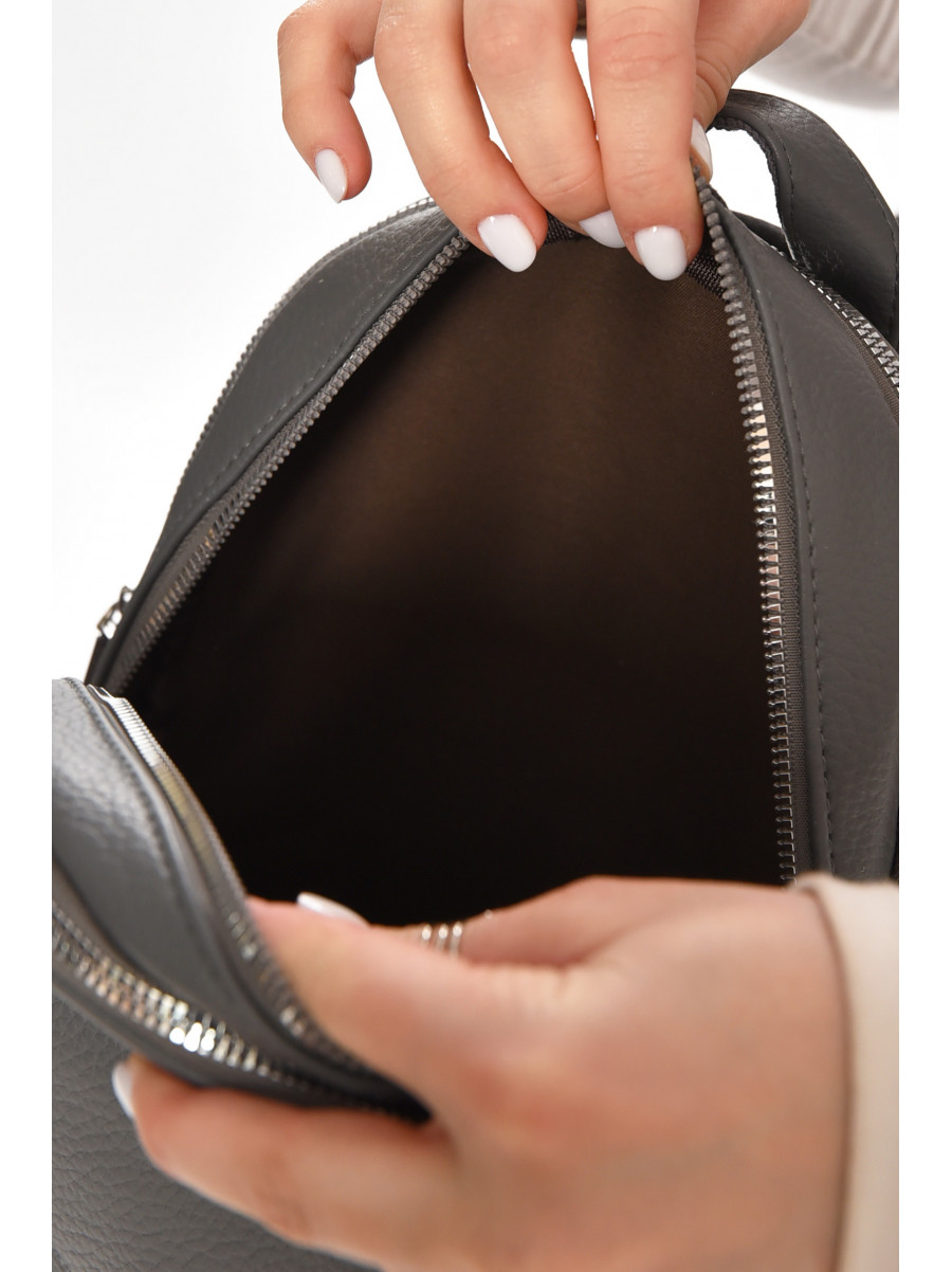 Рюкзак женский из экокожи серого цвета 6793 213373C