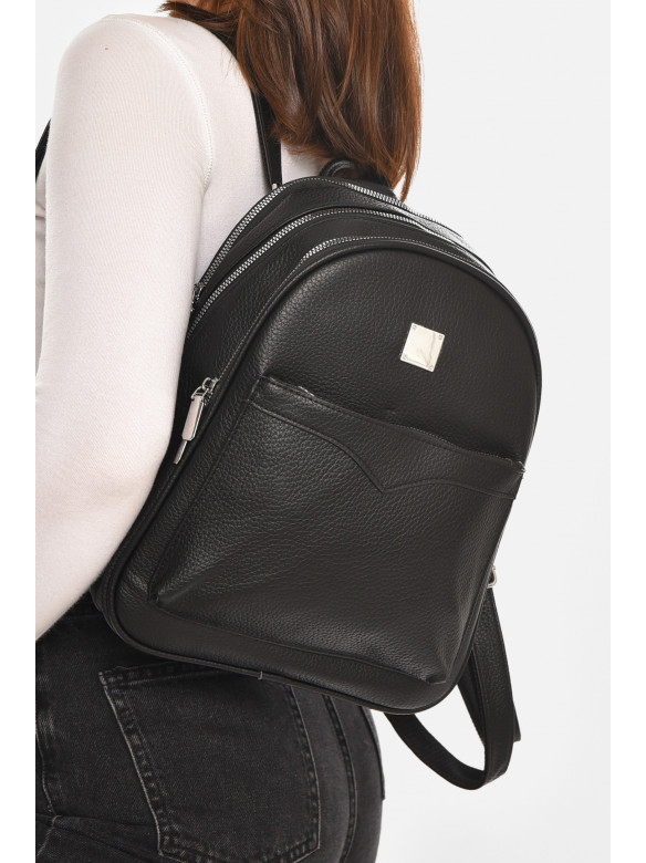 Рюкзак женский из экокожи черного цвета 6798 213375C