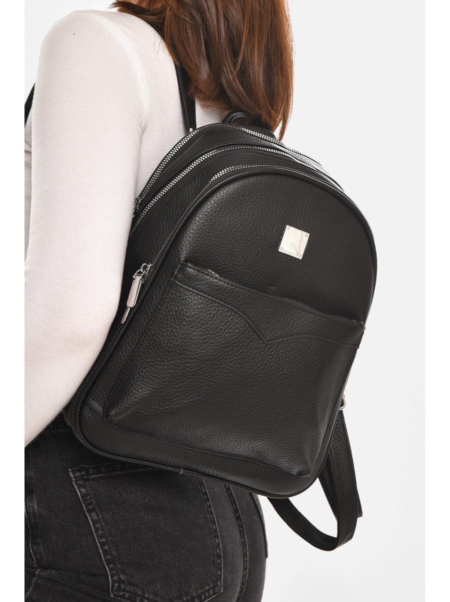 Рюкзак женский из экокожи черного цвета 6798 213375C