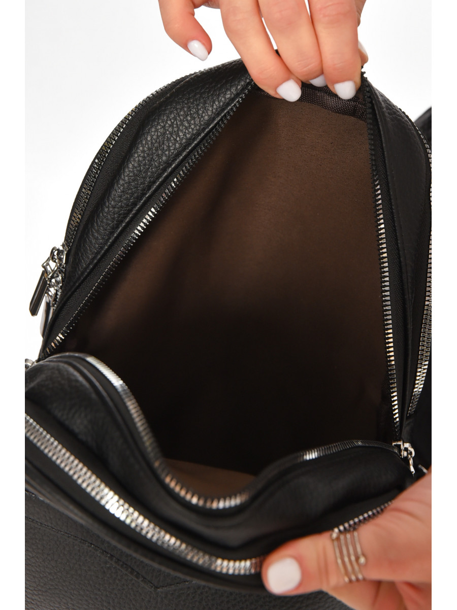 Рюкзак женский из экокожи черного цвета 6798 213375C