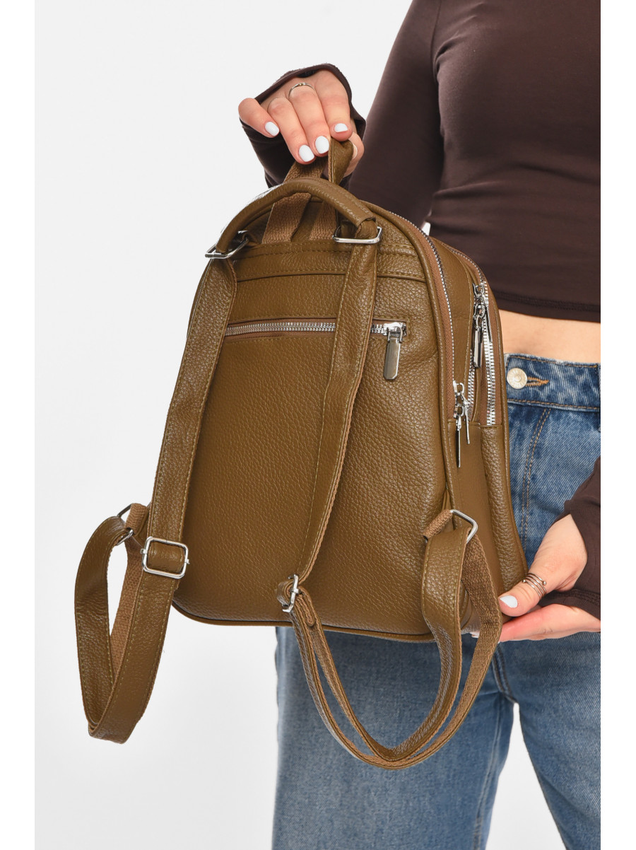 Рюкзак женский из экокожи цвета хаки 6794 213377C