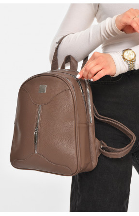 Рюкзак женский из экокожи коричневого цвета 6794 213378C