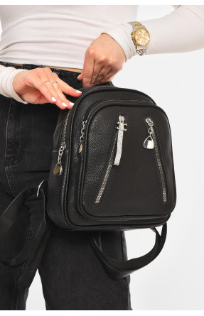 Рюкзак женский из экокожи черного цвета 6813 213379C