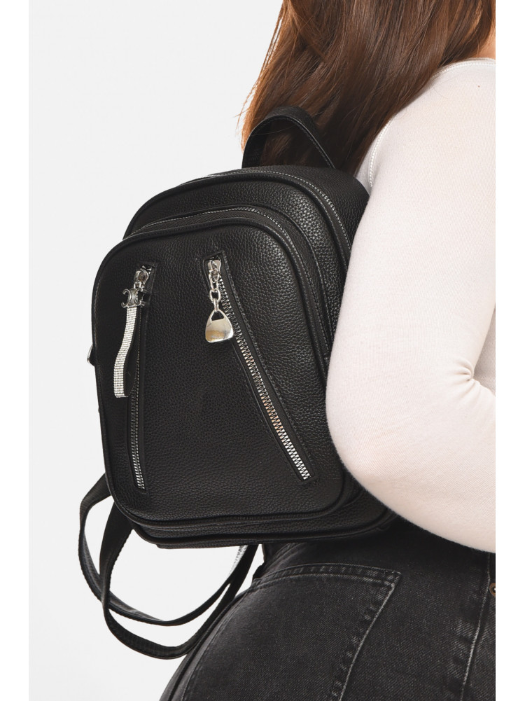 Рюкзак женский из экокожи черного цвета 6813 213379C
