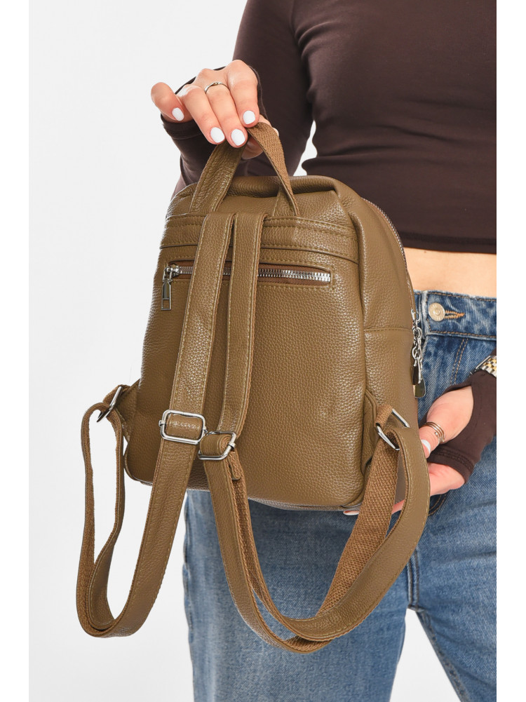 Рюкзак женский из экокожи цвета хаки 6808 213381C