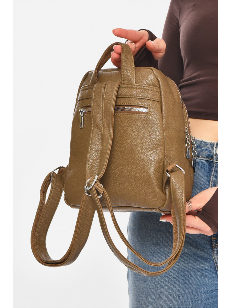 Рюкзак женский из экокожи цвета хаки 6812 213383C