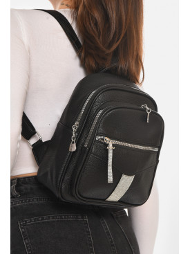 Рюкзак женский из экокожи черного цвета 6812 213384C