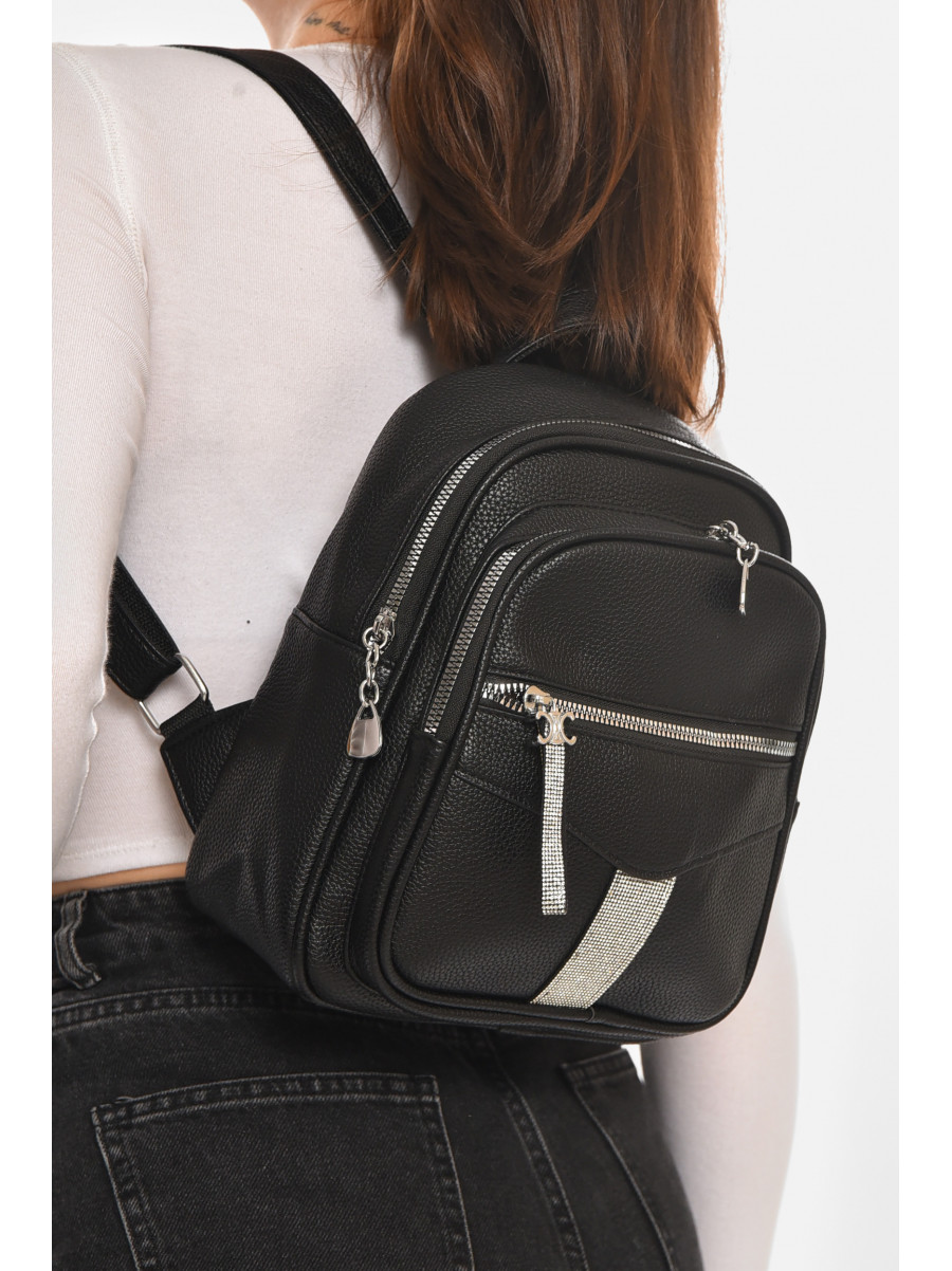 Рюкзак женский из экокожи черного цвета 6812 213384C