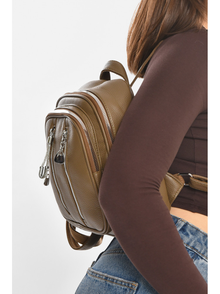 Рюкзак женский из экокожи цвета хаки 6810 213388C