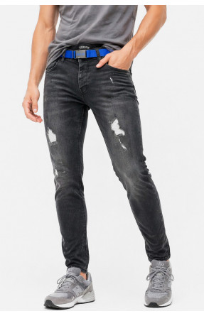 Джинси чоловічі однотонні чорного кольору 4260 213391C