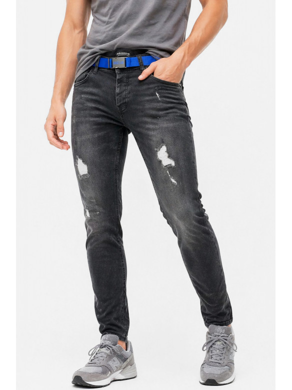 Джинси чоловічі однотонні чорного кольору 4260 213391C