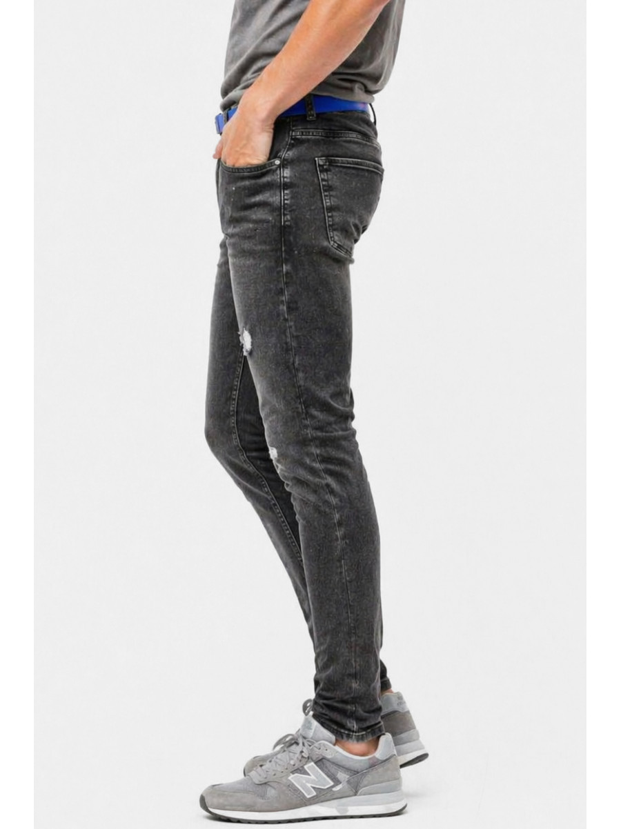 Джинси чоловічі однотонні чорного кольору 4260 213391C