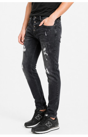 Джинси чоловічі однотонні чорного кольору 4260 213392C