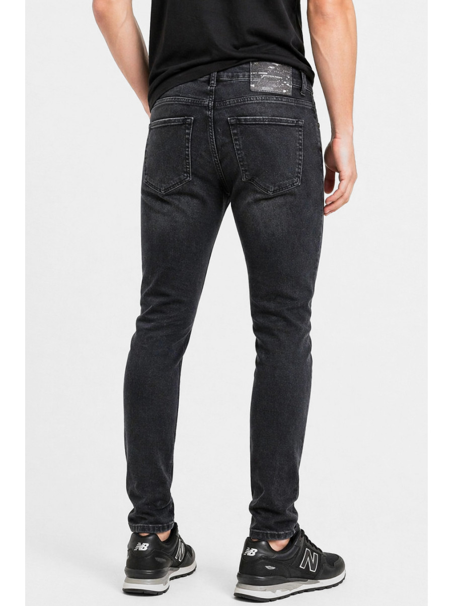 Джинси чоловічі однотонні чорного кольору 4260 213392C
