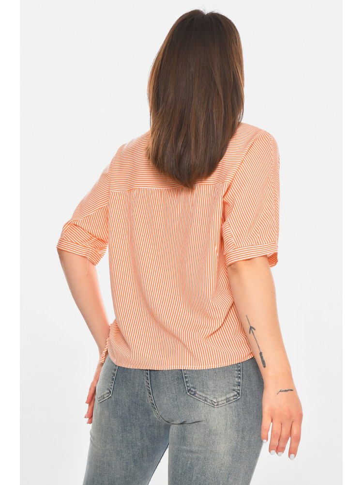 Сорочка жіноча помаранчевого кольору з принтом 1071 213416C