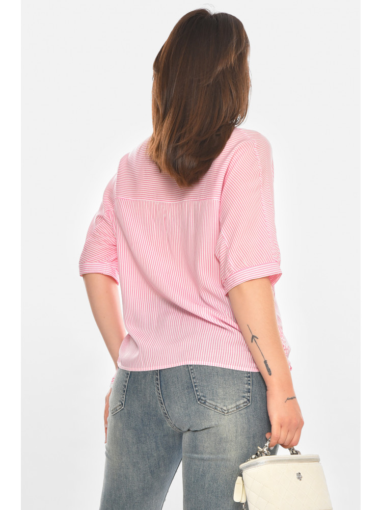 Рубашка женская розового цвета с принтом 1071 213417C