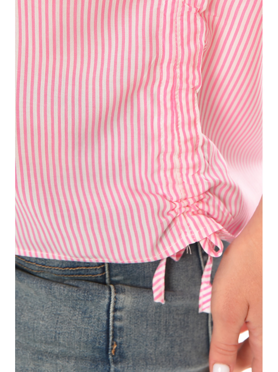 Рубашка женская розового цвета с принтом 1071 213417C