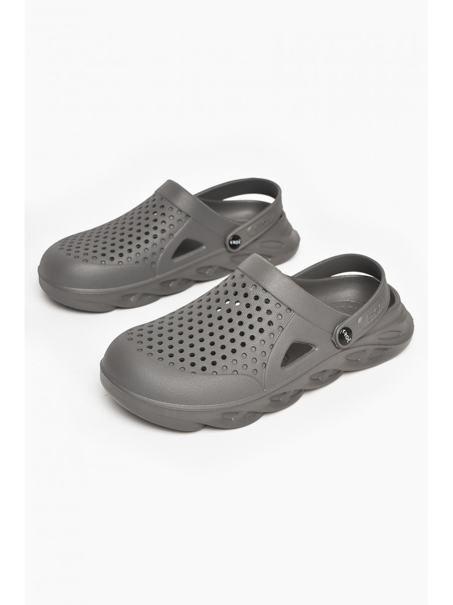 Кроксы мужские серого цвета с-92 213425C