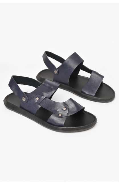 Сандалии мужские темно-синього цвета 77В 213427C