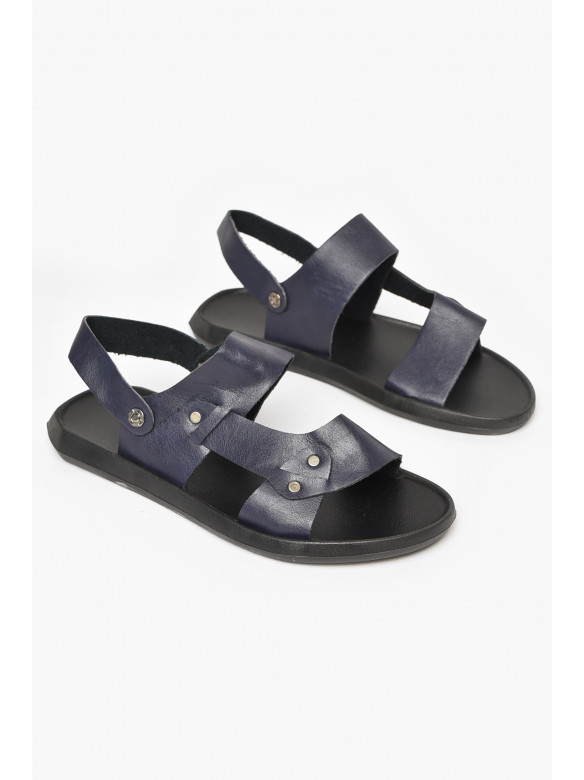 Сандалии мужские темно-синього цвета 77В 213427C