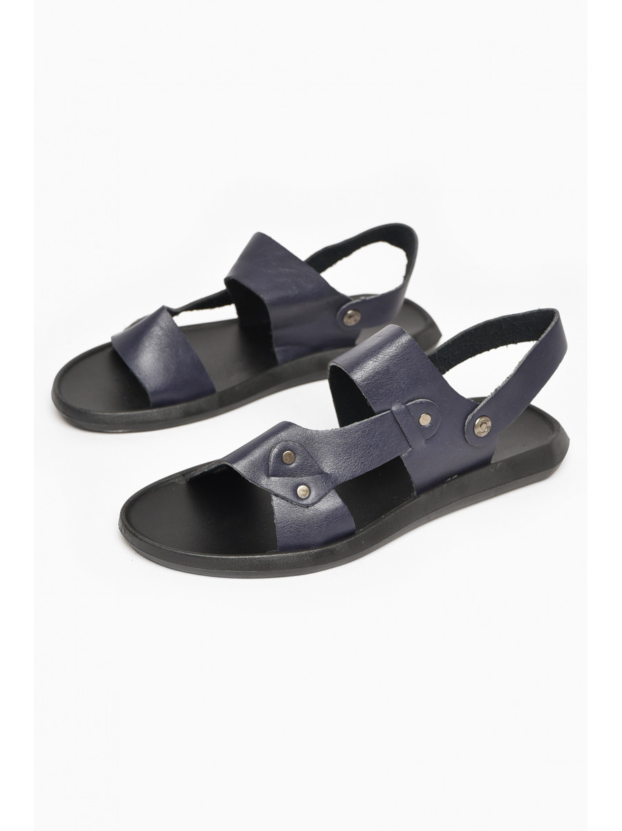 Сандалии мужские темно-синього цвета 77В 213427C