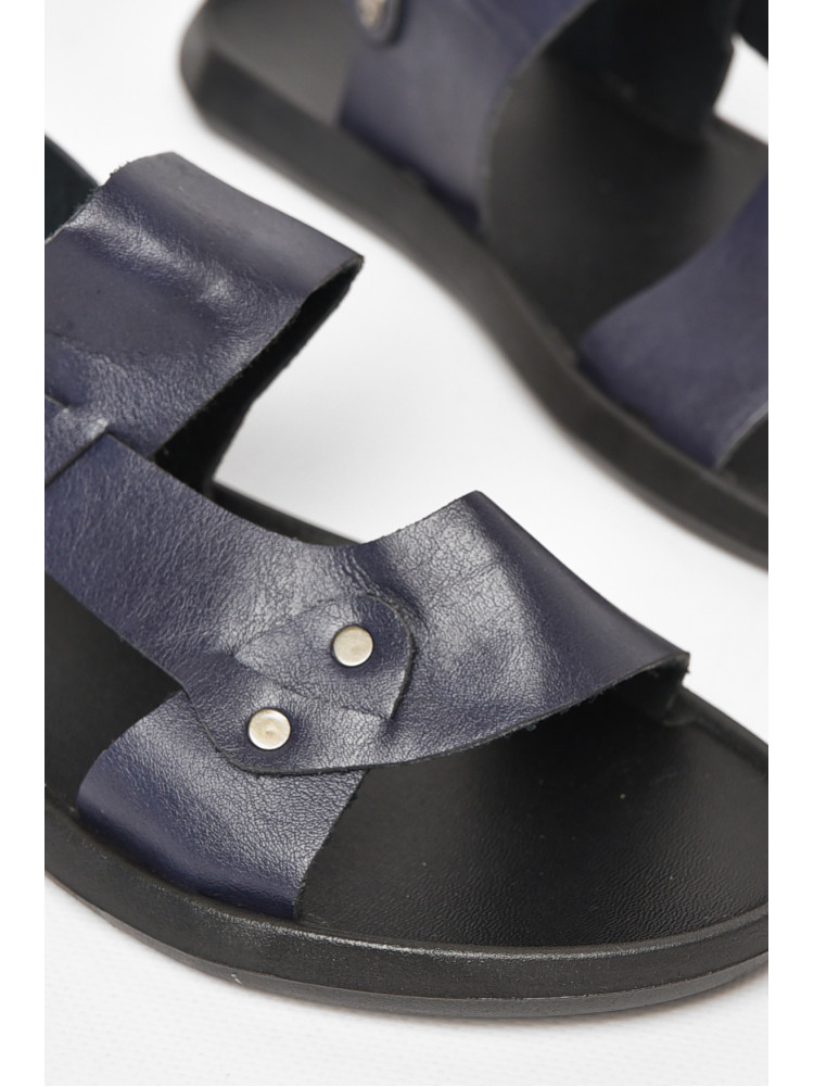 Сандалии мужские темно-синього цвета 77В 213427C