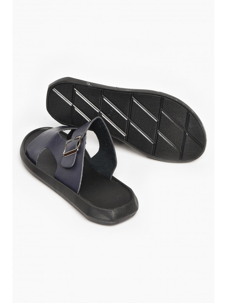 Шлепки мужские темно-синего цвета 80в 213431C