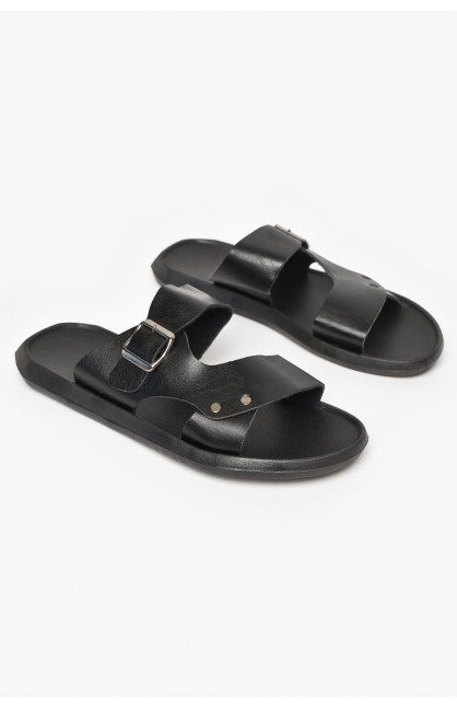 Шлепки мужские черного цвета 88А 213433C