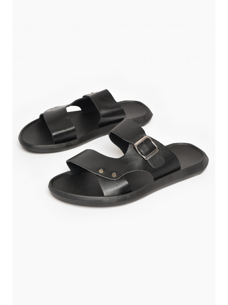 Шлепки мужские черного цвета 88А 213433C