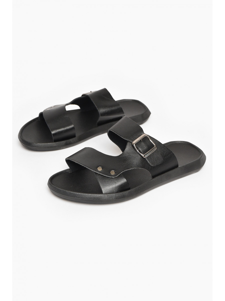 Шлепки мужские черного цвета 88А 213433C