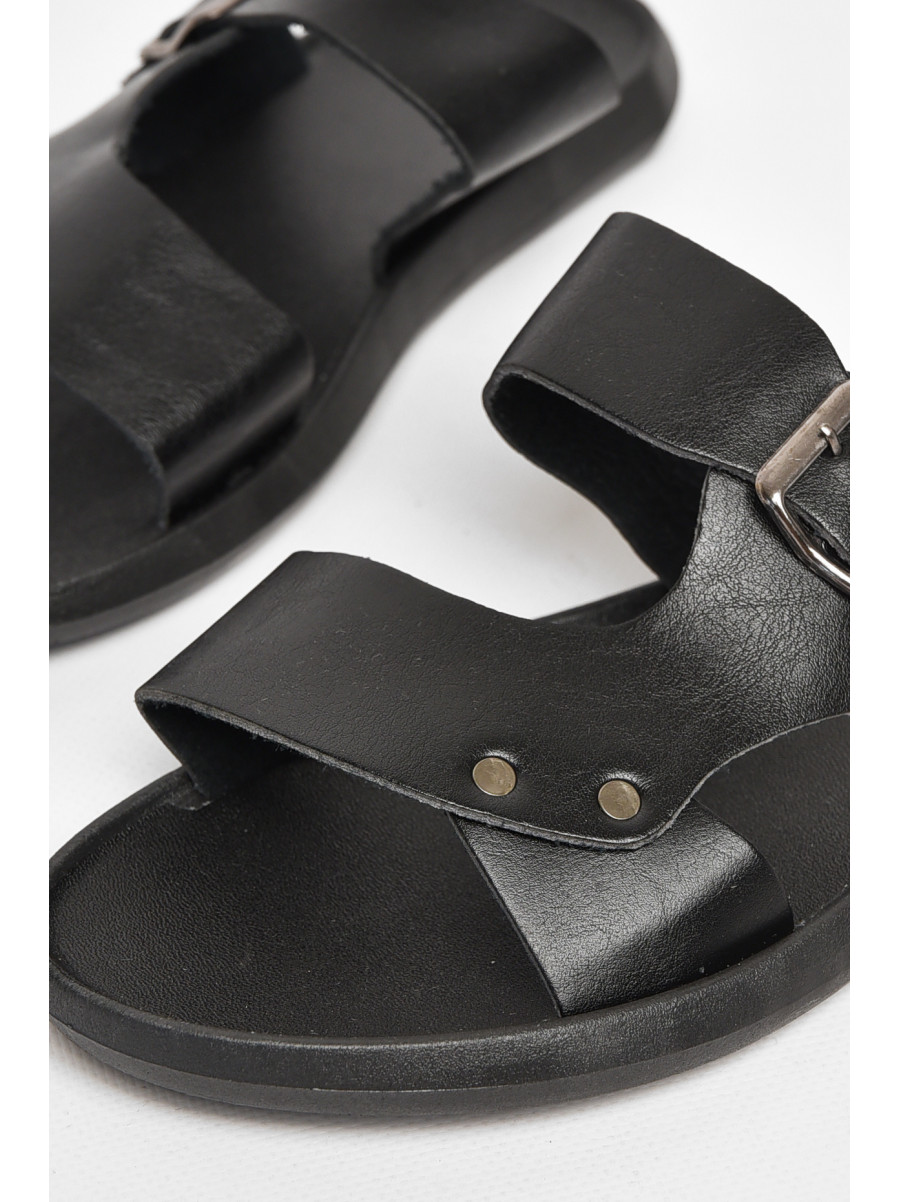 Шлепки мужские черного цвета 88А 213433C