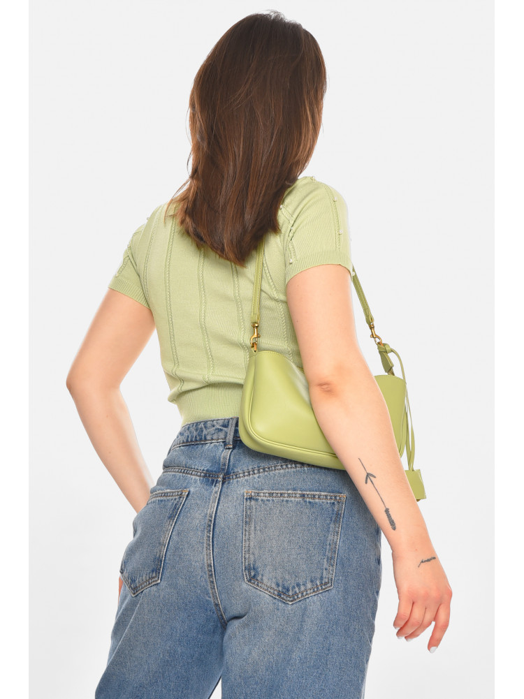 Футболка женская трикотажная мятного цвета 213449C