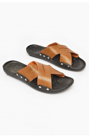 Шлепки мужские светло-коричневого цвета А8 213465C