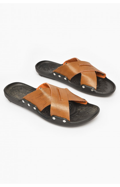 Шлепки мужские светло-коричневого цвета А8 213465C