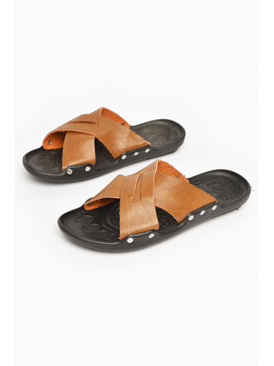 Шлепки мужские светло-коричневого цвета А8 213465C
